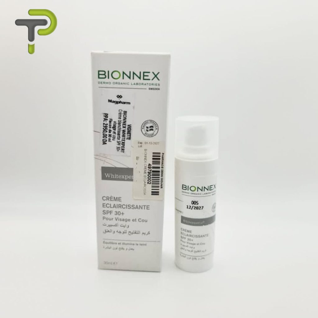 BIONNEX WHITEXPERT est une crème éclaircissante SPF 30+