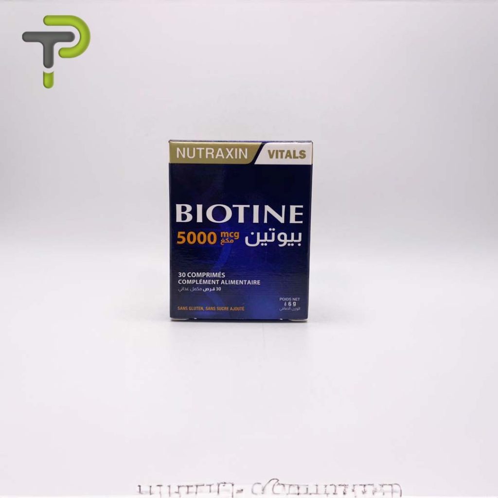 Nutraxin Vitals Biotine 5000 mcg pharmacie dz