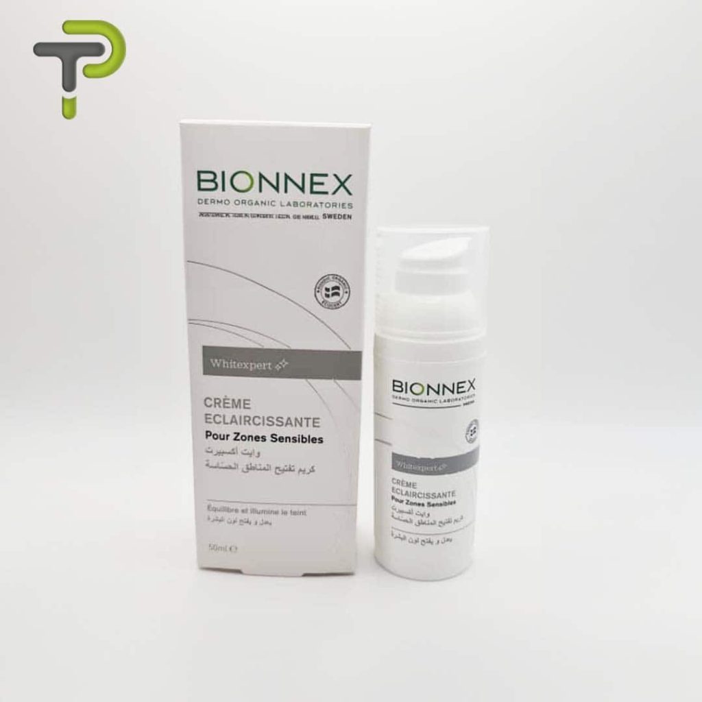 La crème éclaircissante BIONNEX pour zones sensibles
