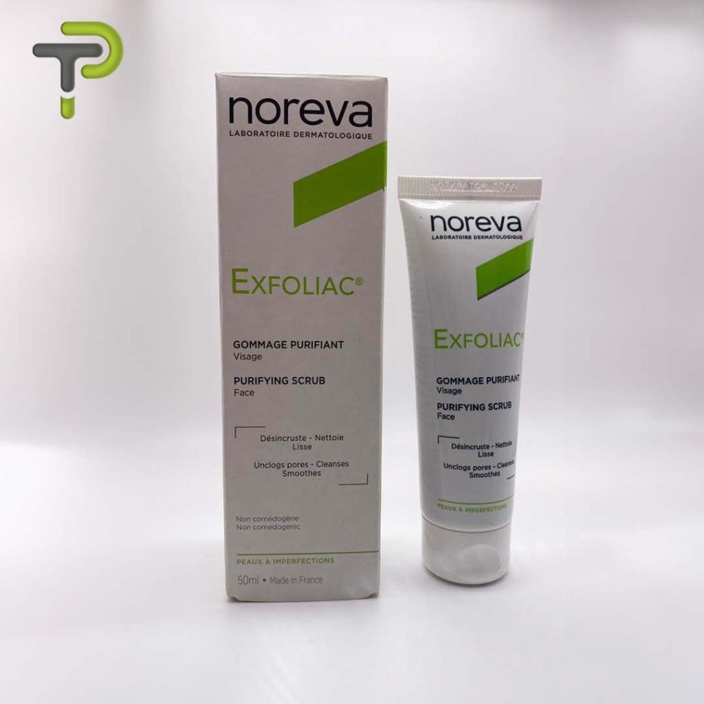 Le gommage purifiant pour le visage Exfoliac de Noreva