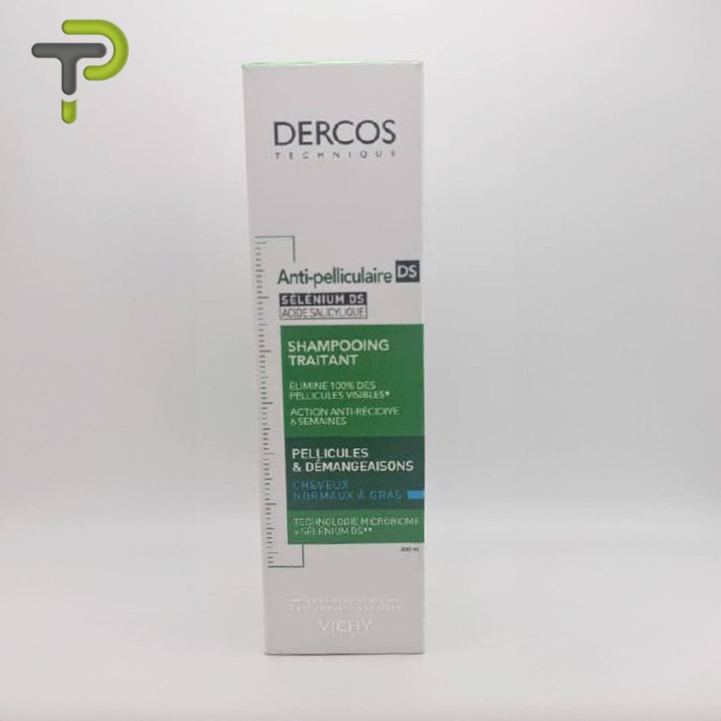 Dercos Shampooing Anti-Pelliculaire pour Cheveux Normaux à Gras élimine les pellicules et régule l'excès de sébum pour des cheveux frais et légers.