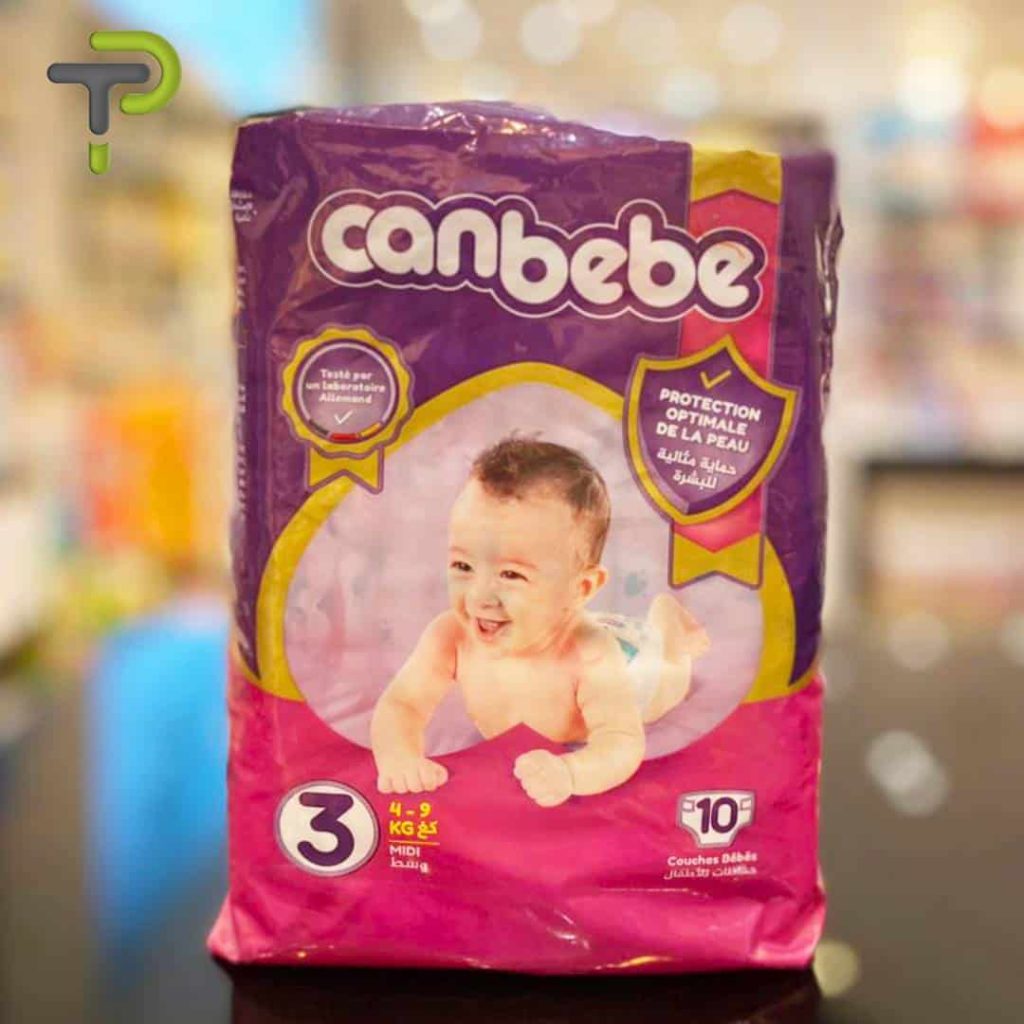 Pack pratique de 10 couches Canbebe taille MIDI