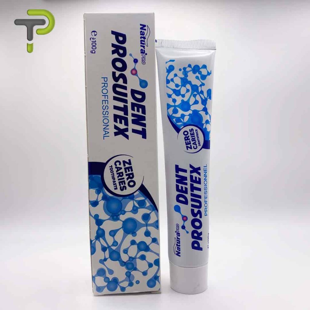 Dentifrice professionnel Dent ProSuitex Zero Caries une protection avancée contre les caries.