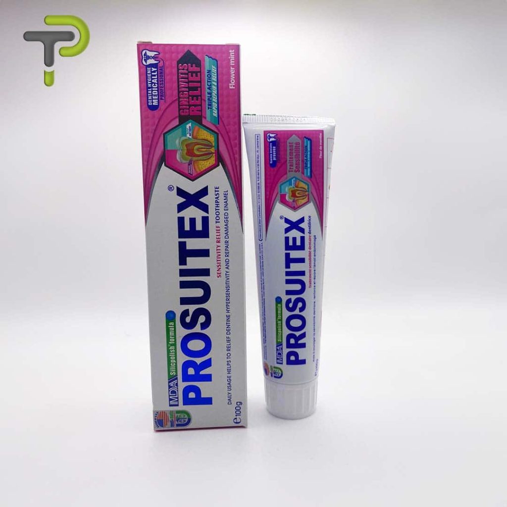Dentifrice Professionnel Prosuitex - Triple Action un soulagement et une réparation rapides de la sensibilité dentaire