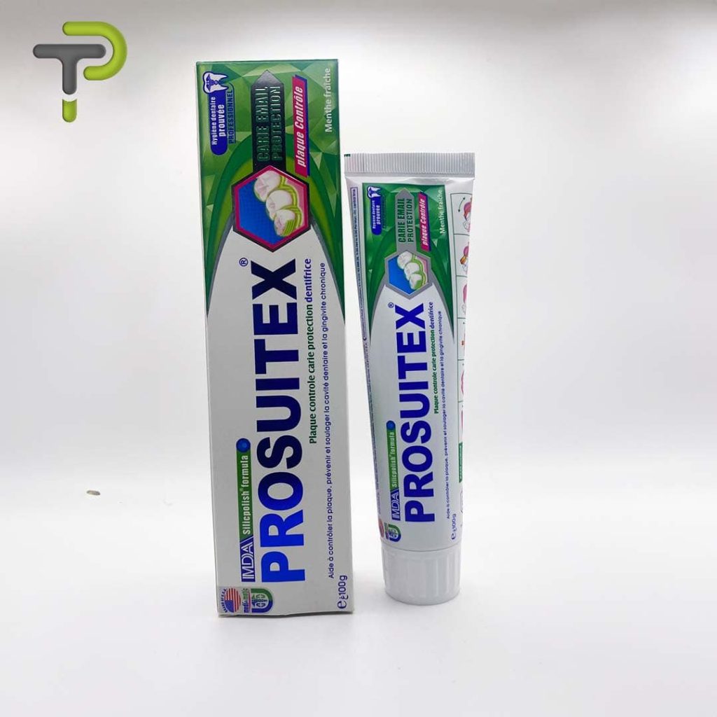 Dentifrice Professionnel Prosuitex - Menthe Fraîche pour une protection complète contre la plaque et les caries