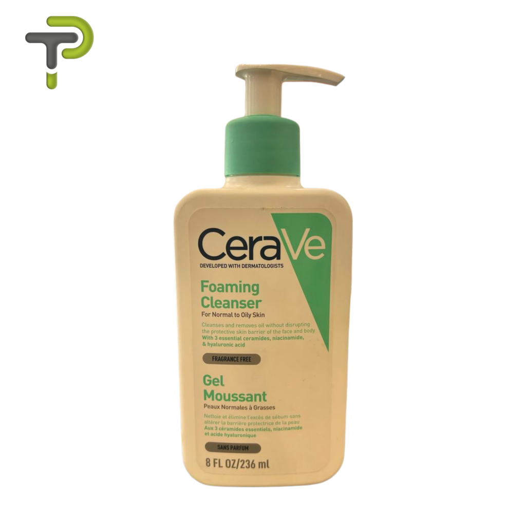 CeraVe Foaming Cleanser – Nettoyant Purifiant Peaux Mixtes à Grasses-Pharmacie DZ