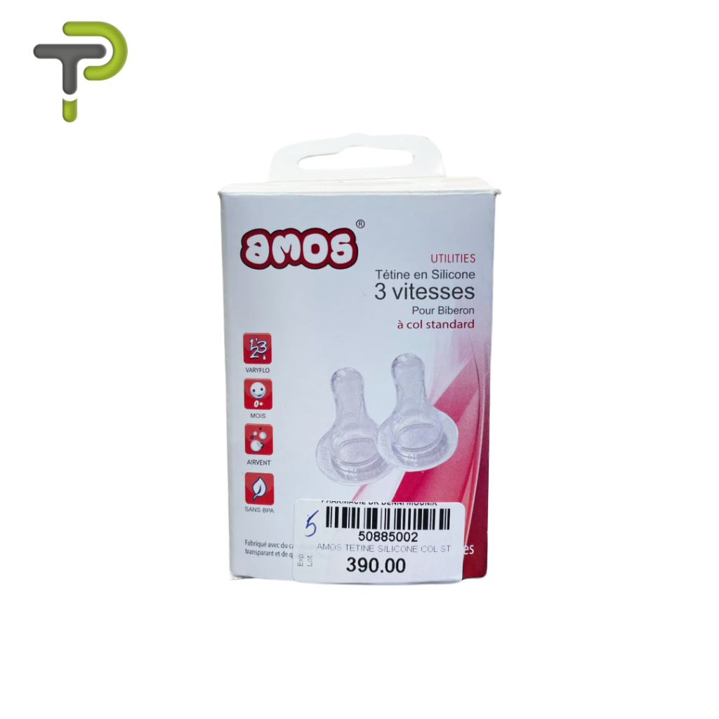amos UTILITIES Tétine en Silicone 3 Vitesses - Pharmacie DZ