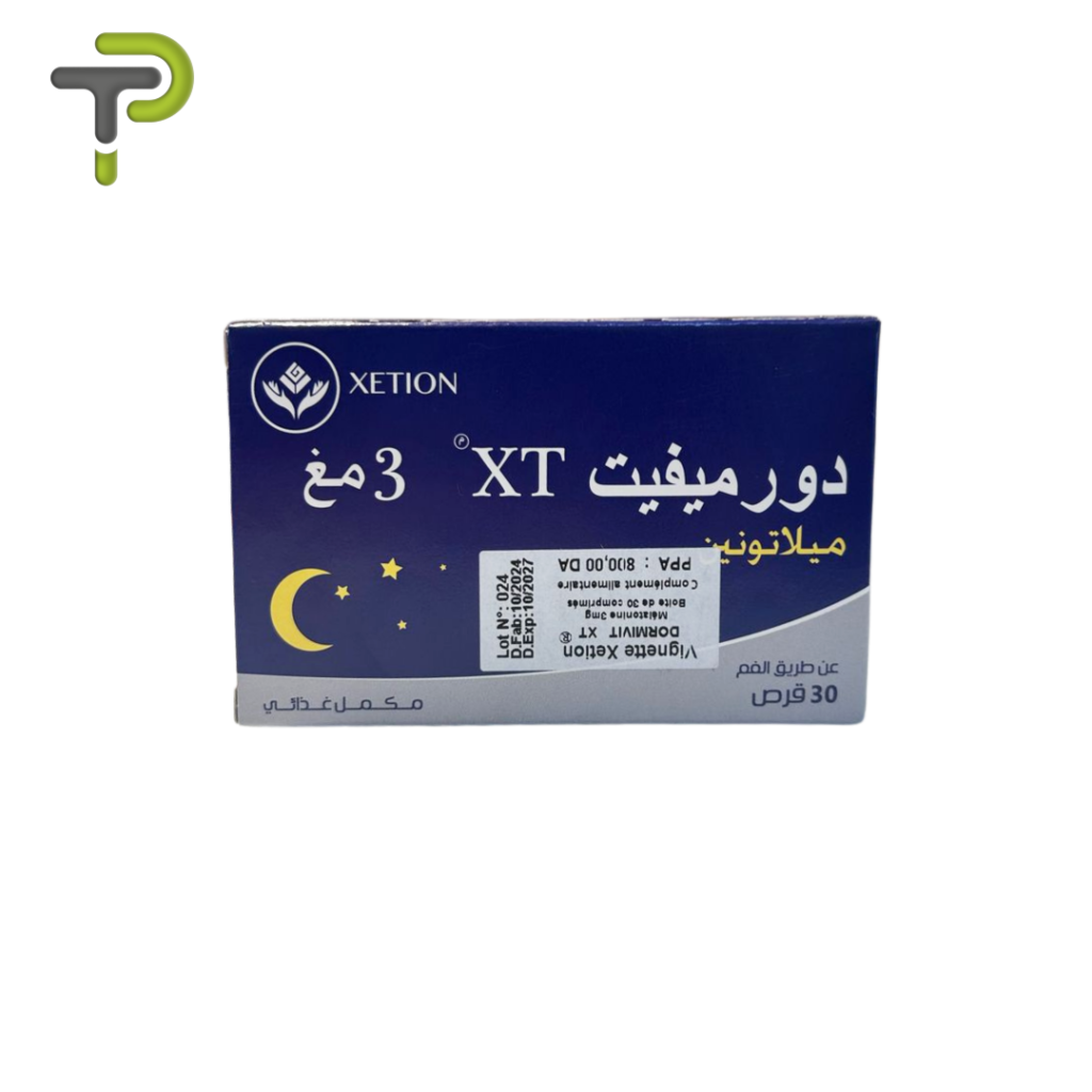 XETION DORMIVIT XT Mélatonine 3mg - Pharmacie DZ